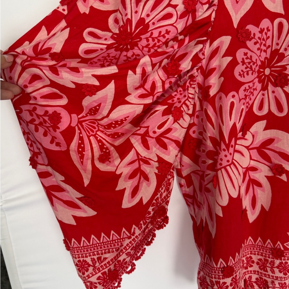 Farm Rio Flora Tapestry Red Top - Size XL - Picture 5 of 10